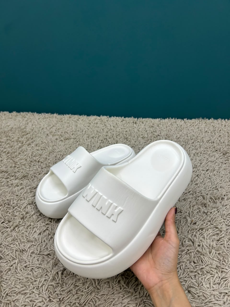 White Wink Slip on