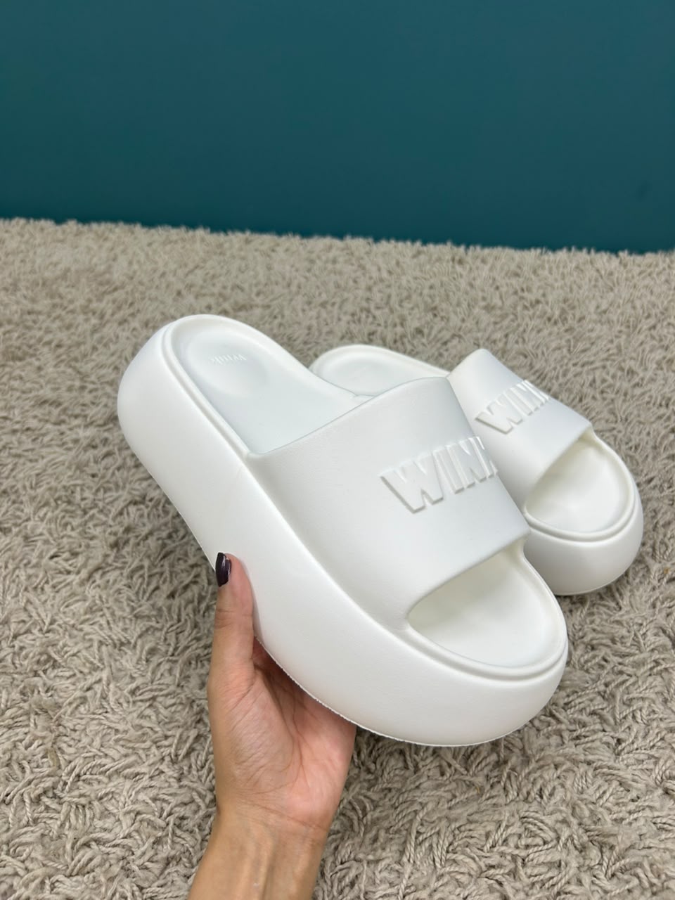 White Wink Slip on